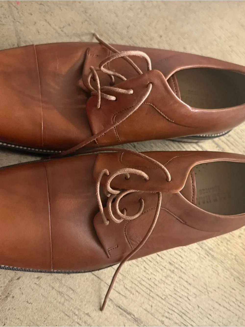 Cole Haan Cognac Leather Derby Shoe